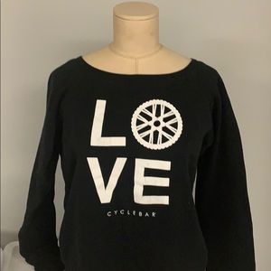 CycleBar Women’s Black Sweatshirt Large
